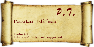 Palotai Tímea névjegykártya